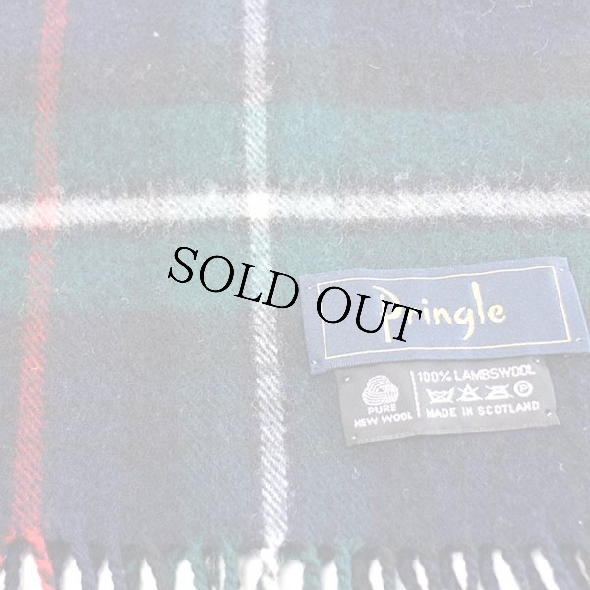 画像3: スコットランド製 Pringle タータンチェック ラムウール マフラー (3)