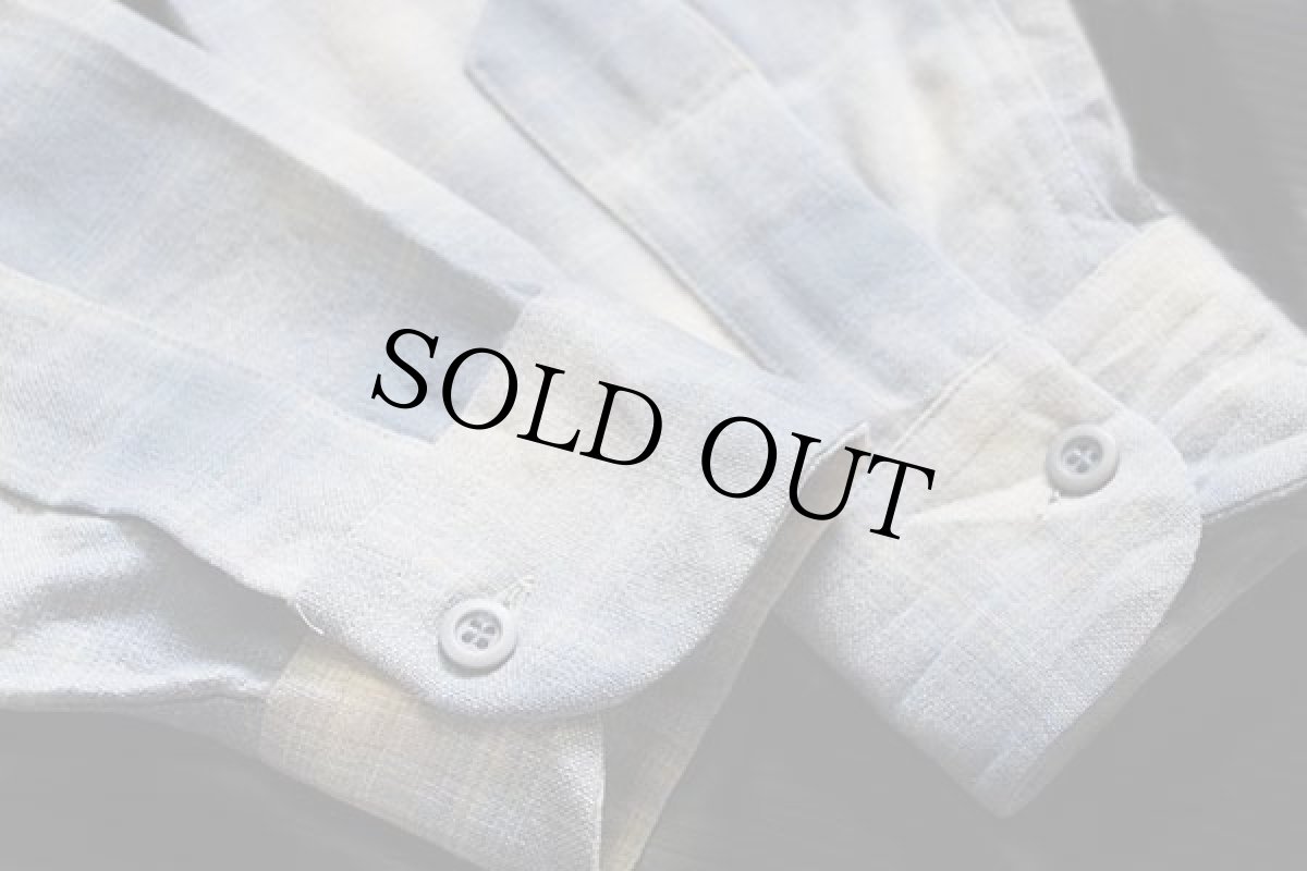 画像7: 70s USA製 PENDLETONペンドルトン オンブレチェック ウール オープンカラーシャツ M (7)