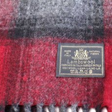 画像3: イタリア製 Lambswool オンブレチェック ラムウール マフラー (3)