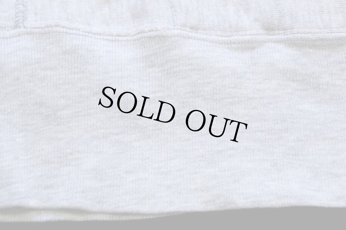 画像6: 80s USA製 Championチャンピオン MICHIGAN STATE 染み込みプリント リバースウィーブ スウェットパーカー 杢グレー L (6)