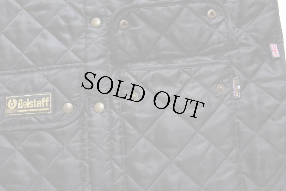 画像6: Belstaffベルスタッフ スタンドカラー VALTHERM ナイロン キルティングベスト 黒 S (6)