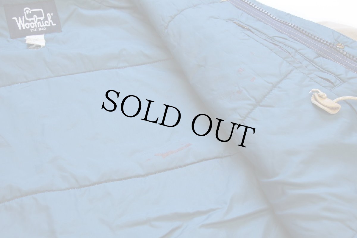 画像5: 80s USA製 Woolrichウールリッチ 中綿入り マウンテンジャケット タン L (5)