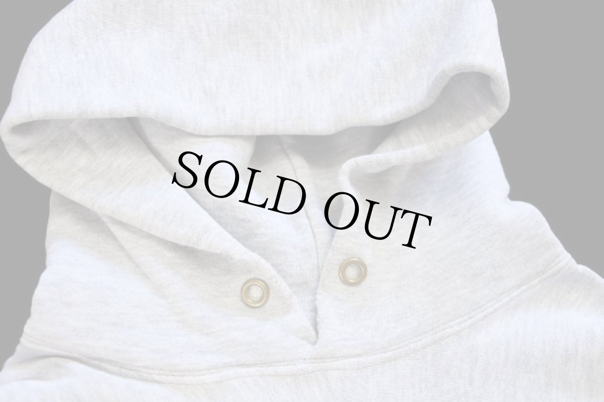 画像5: 80s USA製 Championチャンピオン MICHIGAN STATE 染み込みプリント リバースウィーブ スウェットパーカー 杢グレー L (5)