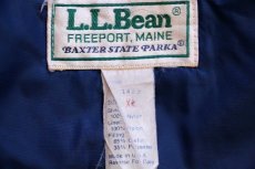 画像4: 80s USA製 L.L.Bean BAXTER STATE PARKA 中綿入り ナイロン マウンテンパーカー 赤 XL (4)