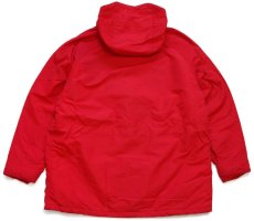 画像2: 80s USA製 L.L.Bean BAXTER STATE PARKA 中綿入り ナイロン マウンテンパーカー 赤 XL (2)