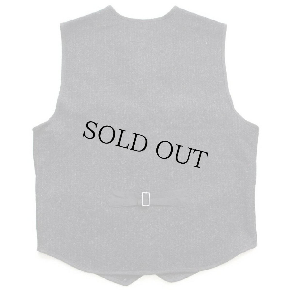 画像2: Woolrichウールリッチ チョークストライプ ウールベスト 黒 M (2)