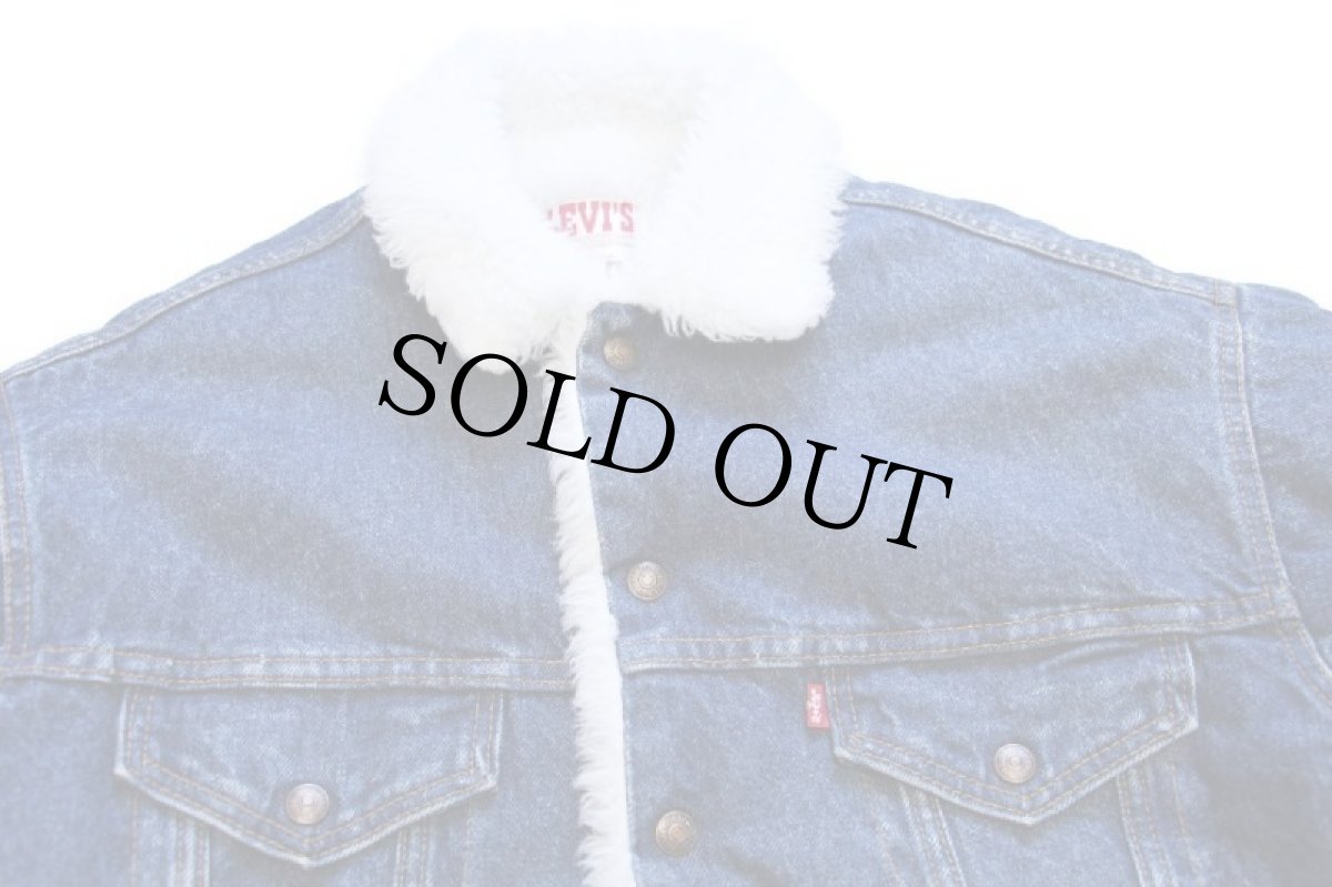 画像3: 80s USA製 Levi'sリーバイス 70609 ボアライナー デニムジャケット 4ポケット S (3)