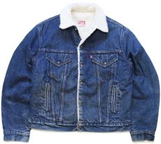 画像1: 80s USA製 Levi'sリーバイス 70608 ボアライナー デニムジャケット 4ポケット 40R (1)