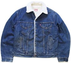 画像1: 80s USA製 Levi'sリーバイス 70608 ボアライナー デニムジャケット 4ポケット 40R (1)