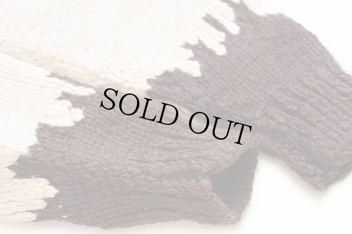 画像6: 70s バード柄 ハンドニット カウチンセーター キッズ (6)