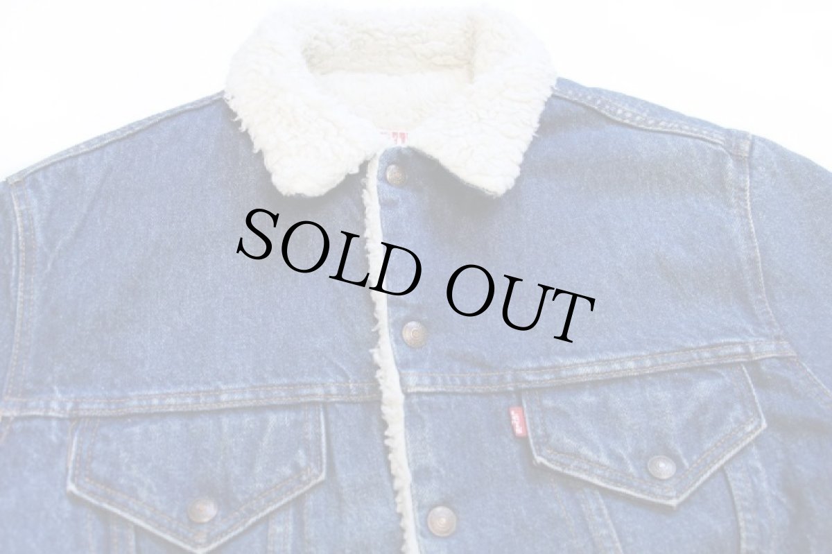 画像3: 80s USA製 Levi'sリーバイス 70608 ボアライナー デニムジャケット 4ポケット 40R (3)