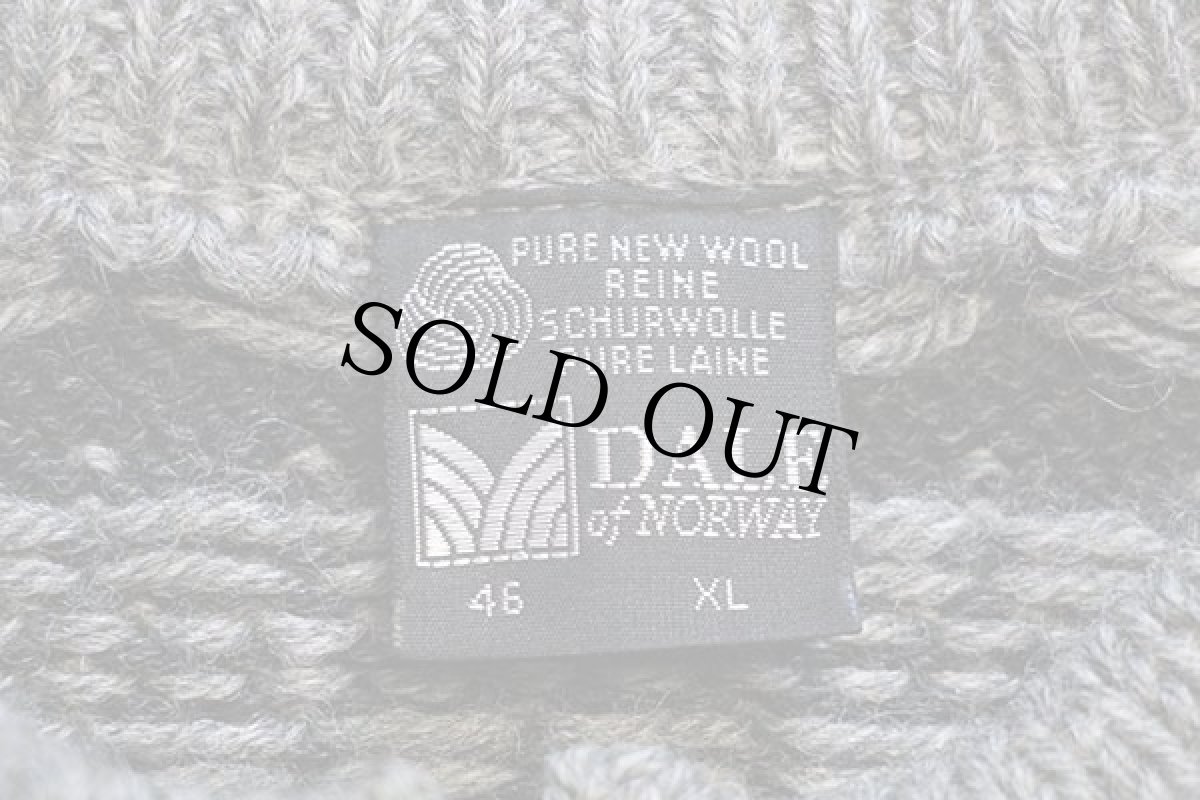 画像4: 80s ノルウェー製 DALE OF NORWAY ノルディック柄 チロリアンテープ ウールニット カーディガン XL (4)