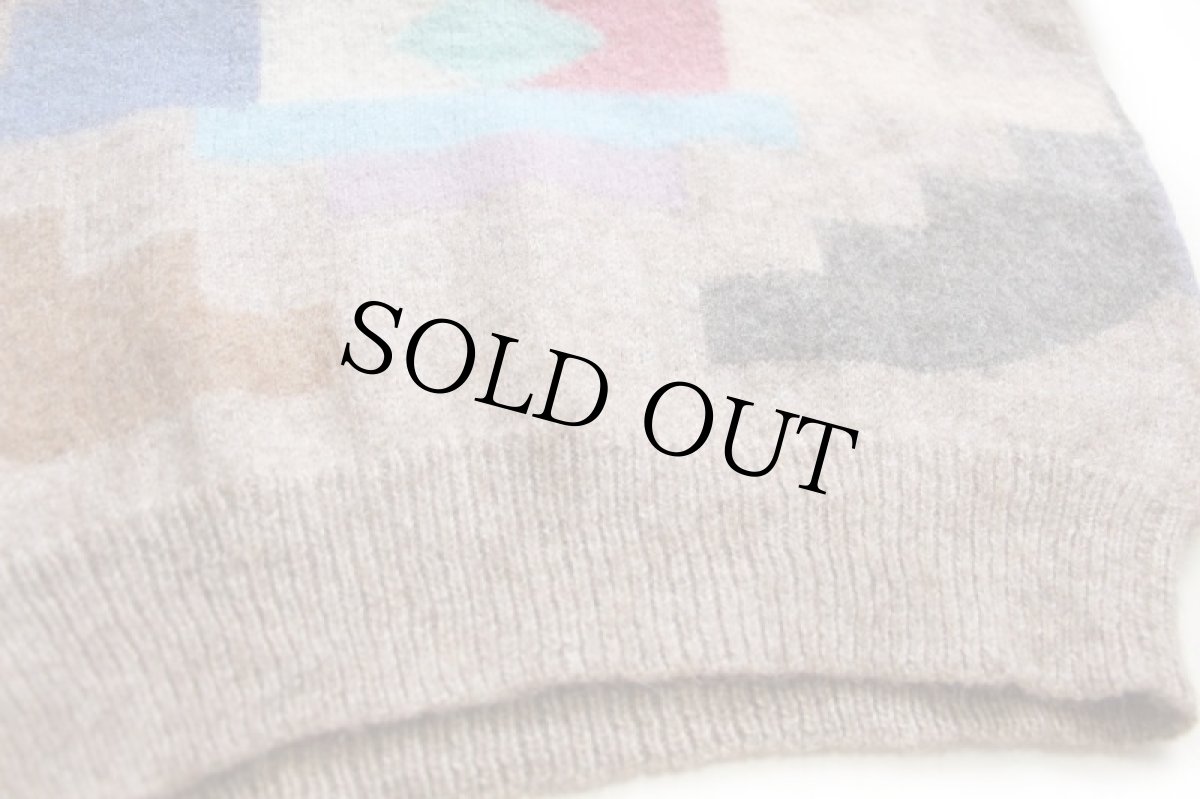 画像5: ペルー製 Hioleta Sweaters フォークロア柄 アルパカ ハンドニット セーター L (5)