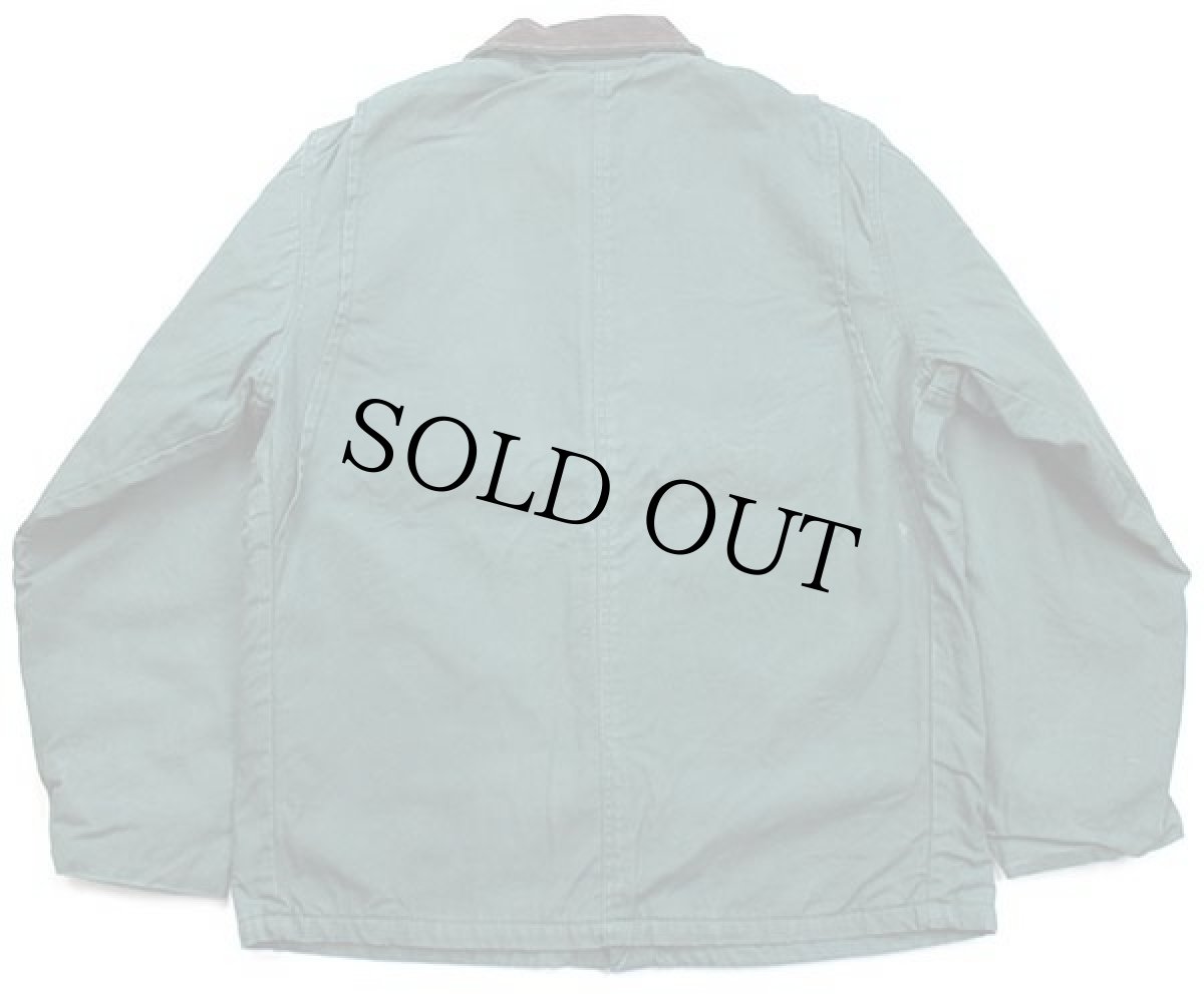 画像2: 90s USA製 POLAR KING BY KEY チェック ブランケットライナー ダック地 チョアコート カバーオール 緑 42R (2)