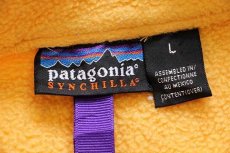 画像4: 90s メキシコ製 patagoniaパタゴニア マースピアル ハーフジップ シンチラ フリース 黄 L (4)