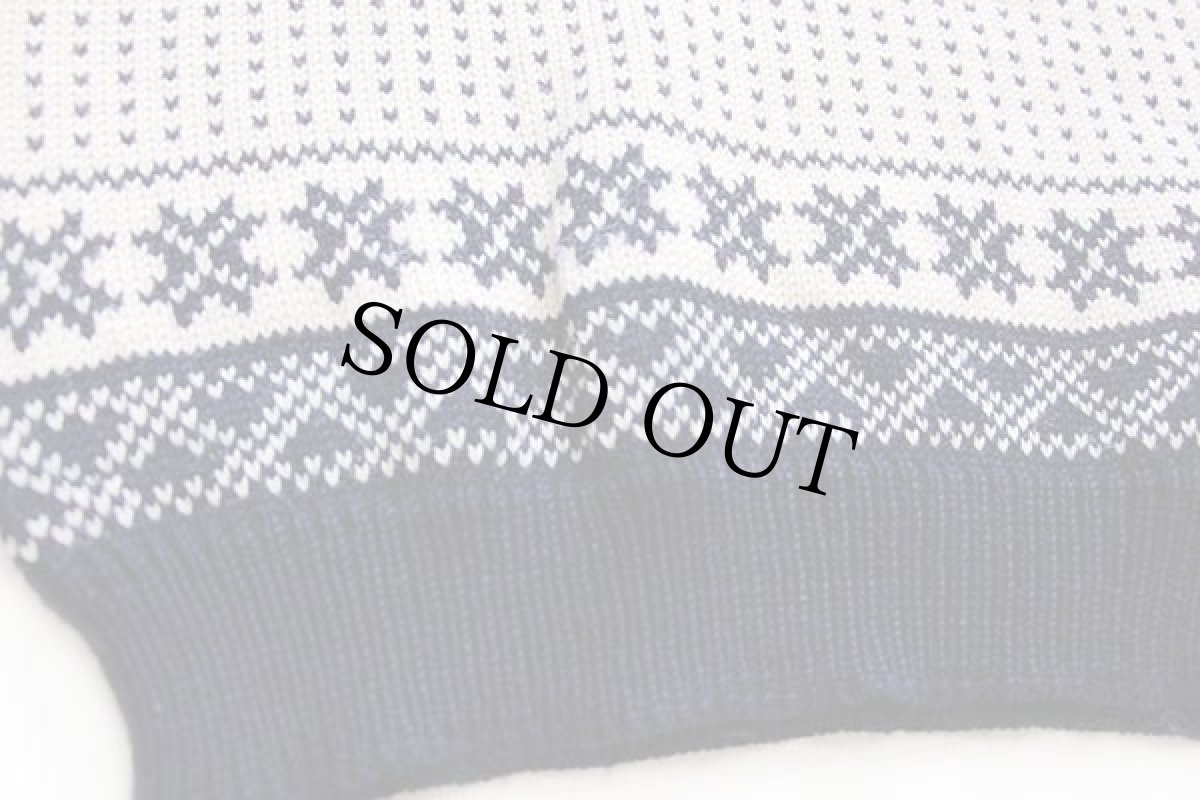 画像5: 80s ノルウェー製 DALE OF NORWAY 雪柄 ノルディック柄 ウールニット セーター 48 (5)