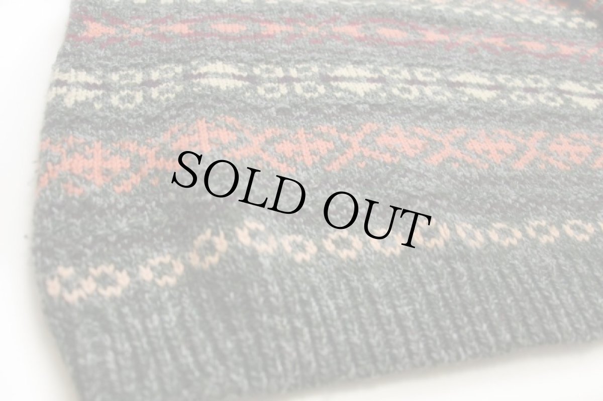 画像5: 90s イタリア製 UNKNOWN フォークロア柄 ウールニット セーター L (5)