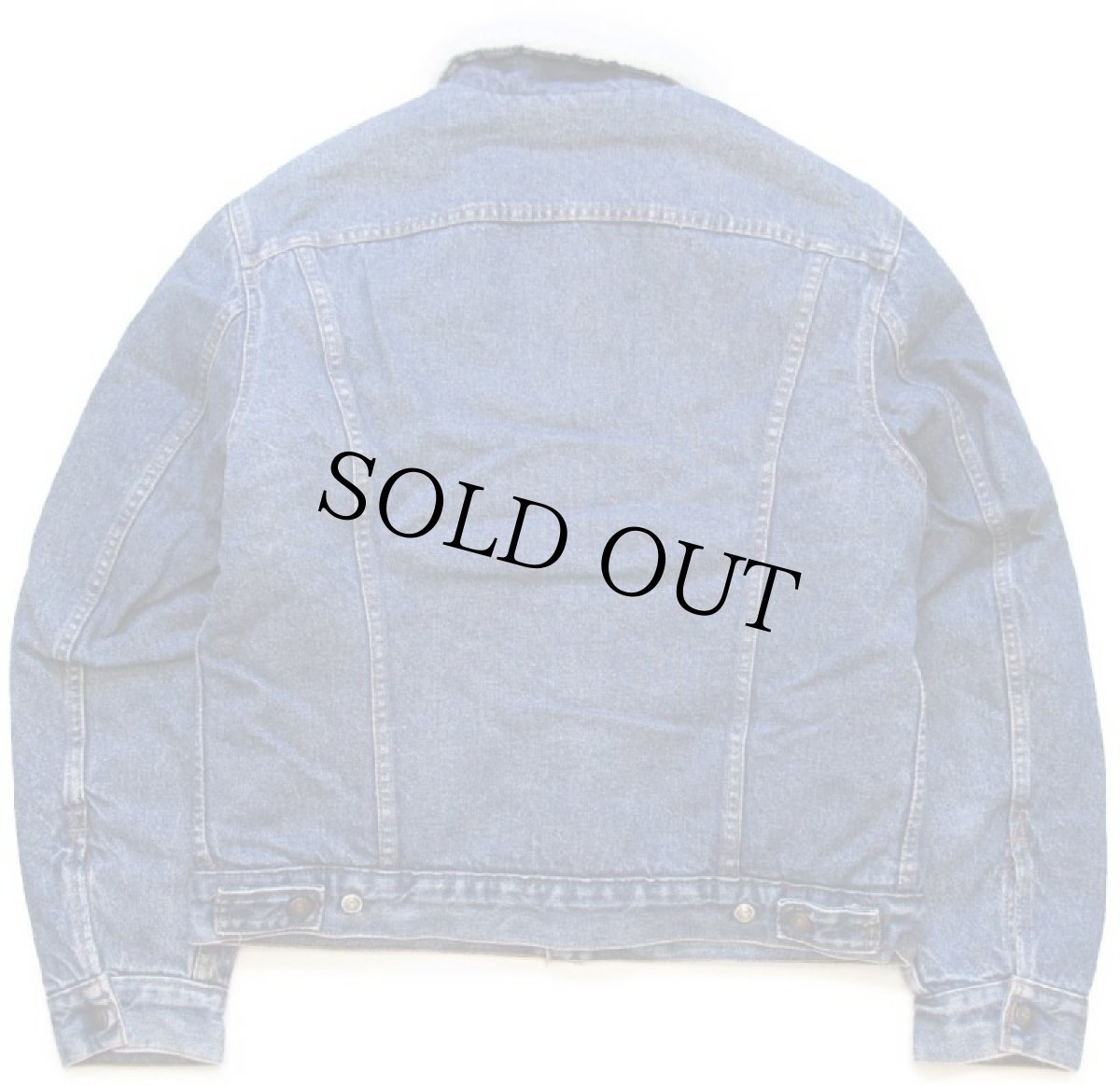 画像2: 80s USA製 Levi'sリーバイス 70608 ボアライナー デニムジャケット 4ポケット 40R★A (2)