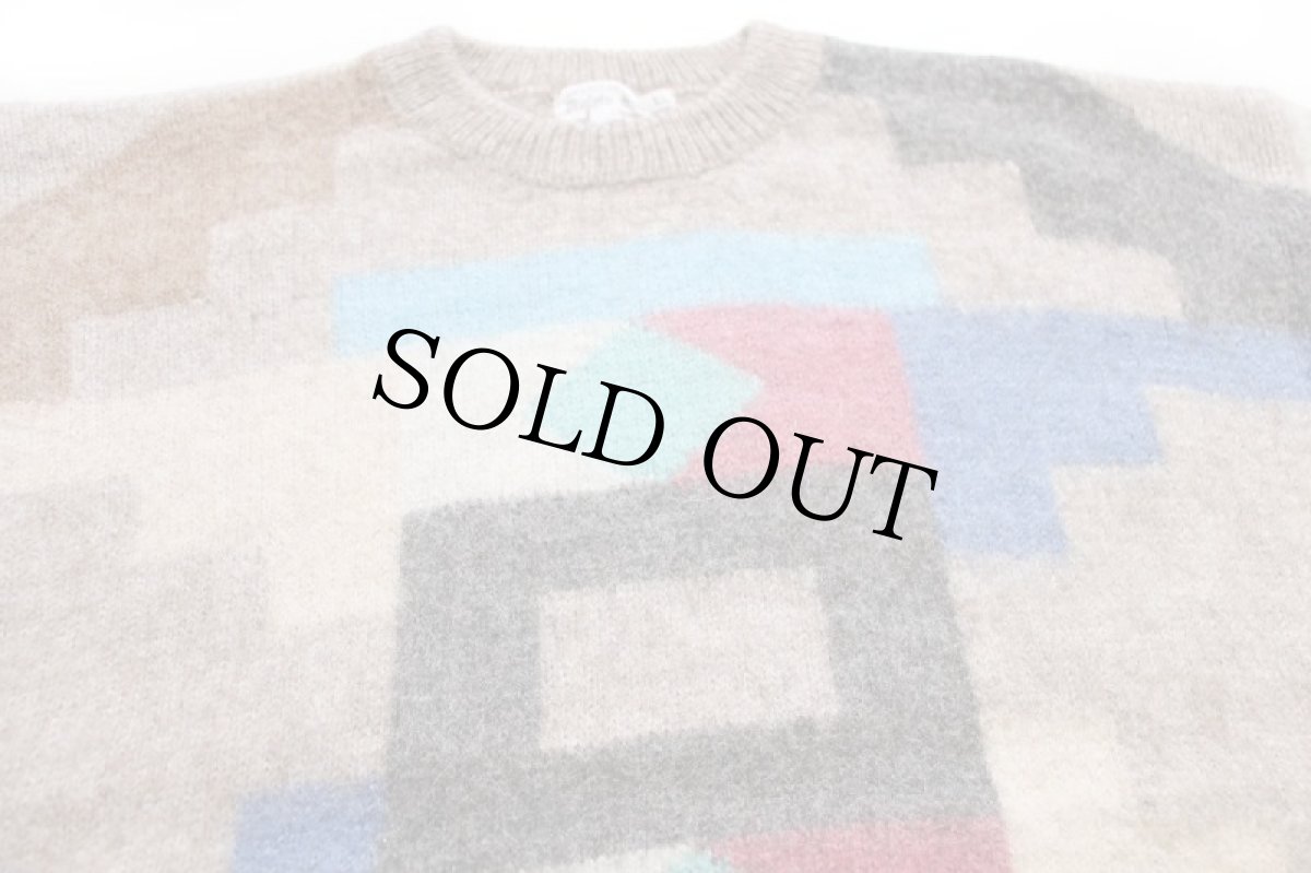 画像3: ペルー製 Hioleta Sweaters フォークロア柄 アルパカ ハンドニット セーター L (3)