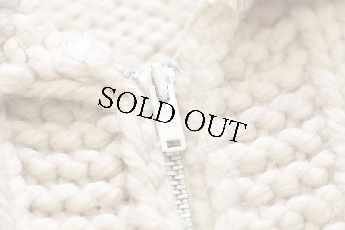 画像4: 70s バード柄 ハンドニット カウチンセーター キッズ (4)