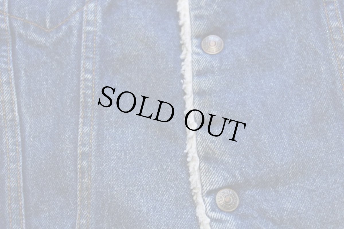 画像6: 80s USA製 Levi'sリーバイス 70608 ボアライナー デニムジャケット 4ポケット 40R (6)