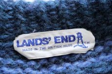 画像4: 80s 英国製 LANDS'ENDランズエンド 丸ヨーク ノルディック柄 ウールニット セーター (4)