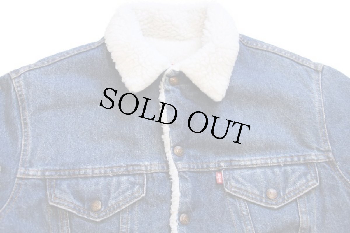 画像3: 80s USA製 Levi'sリーバイス 70608 ボアライナー デニムジャケット 4ポケット 40R★A (3)