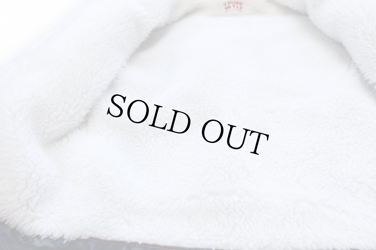 画像5: 80s USA製 Levi'sリーバイス 70609 ボアライナー デニムジャケット 4ポケット S (5)