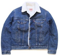 画像1: 80s USA製 Levi'sリーバイス 70608 ボアライナー デニムジャケット 4ポケット 40R★A (1)