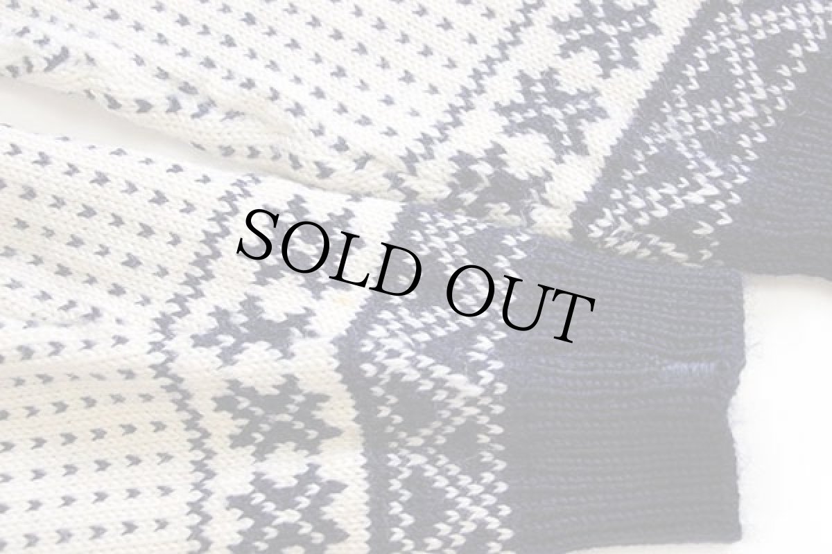 画像6: 80s ノルウェー製 DALE OF NORWAY 雪柄 ノルディック柄 ウールニット セーター 48 (6)