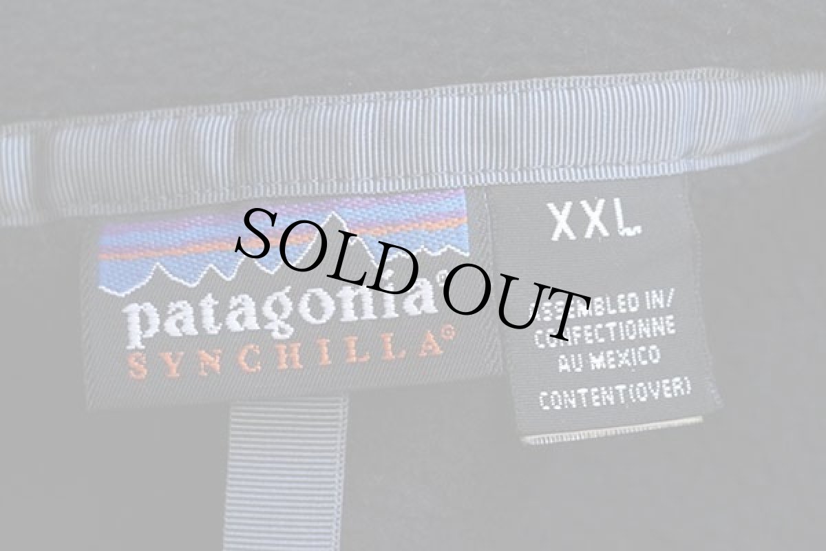 画像4: 00s メキシコ製 patagoniaパタゴニア シンチラ フリース スナップT 黒 XXL★特大 (4)