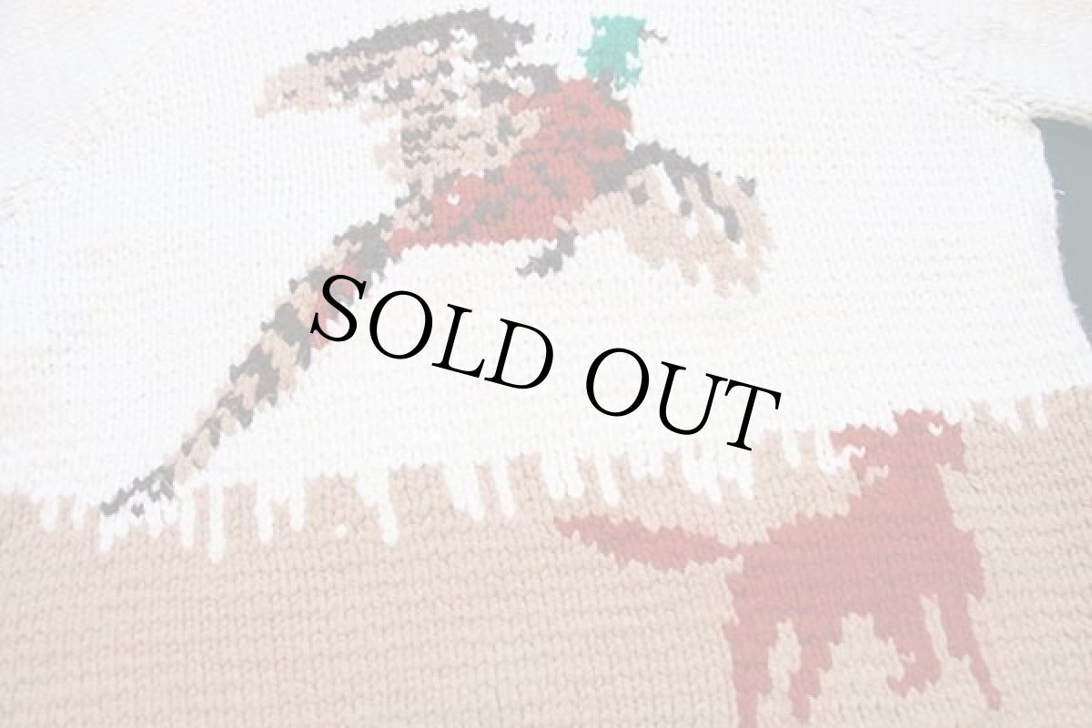 画像4: 70s ハンティング柄 ハンドニット カウチンセーター (4)