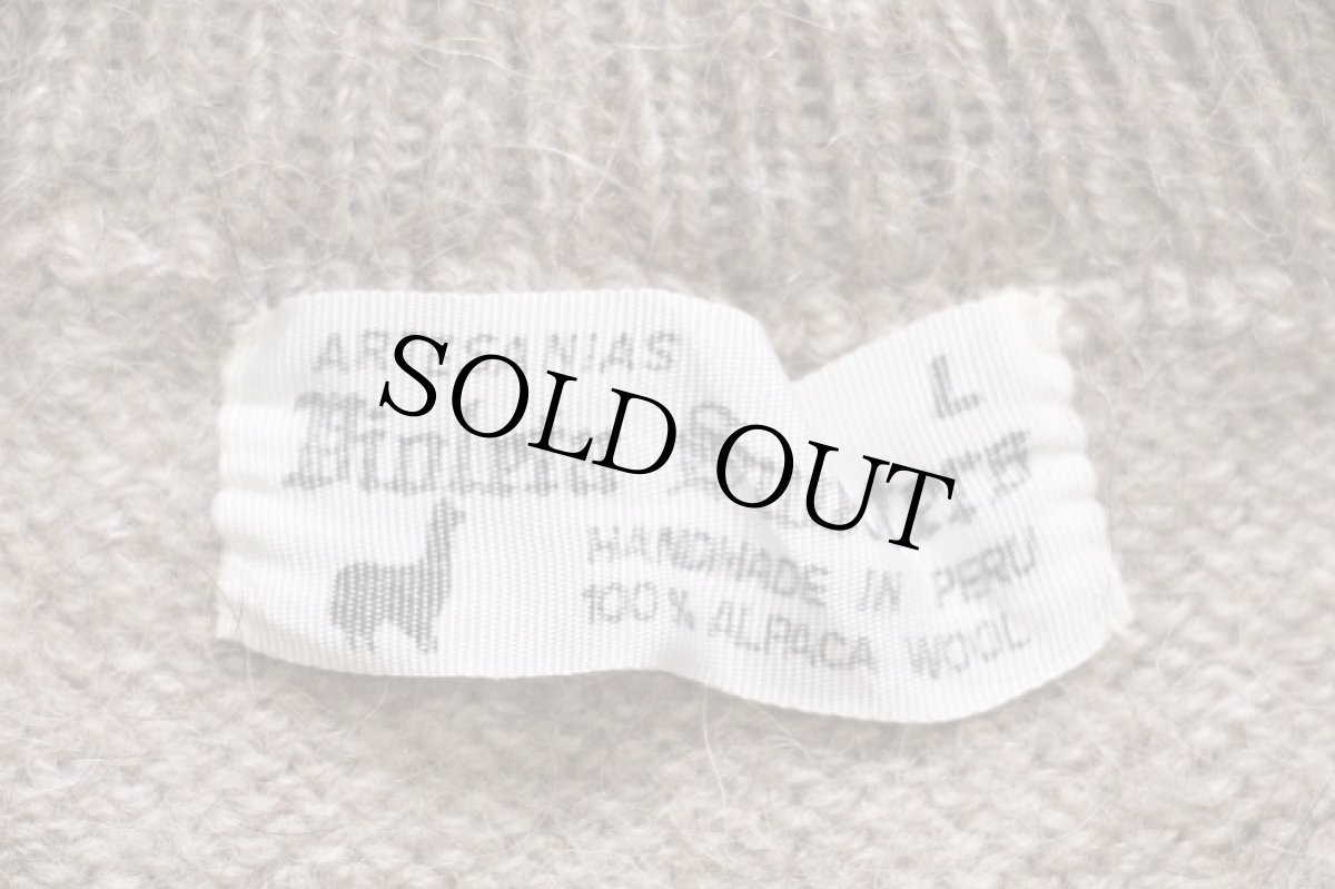 画像4: ペルー製 Hioleta Sweaters フォークロア柄 アルパカ ハンドニット セーター L (4)