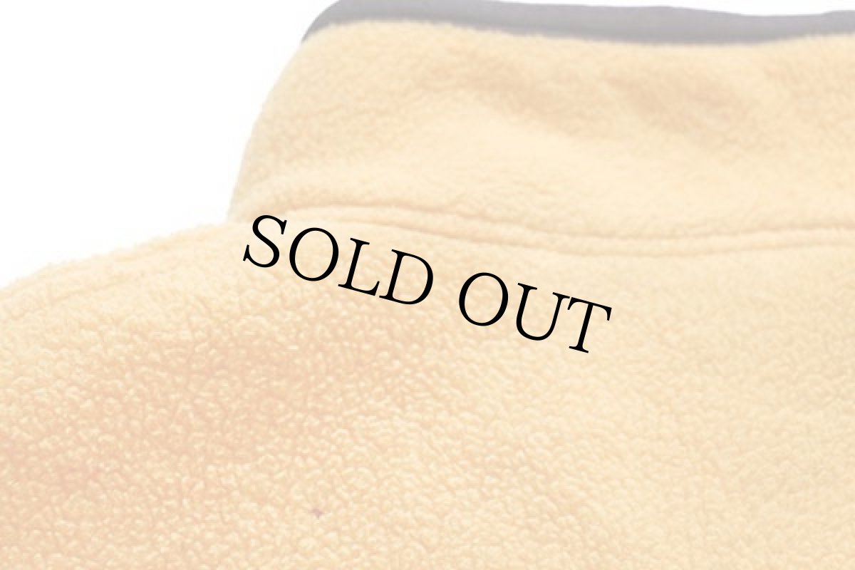 画像7: 90s メキシコ製 patagoniaパタゴニア マースピアル ハーフジップ シンチラ フリース 黄 L (7)