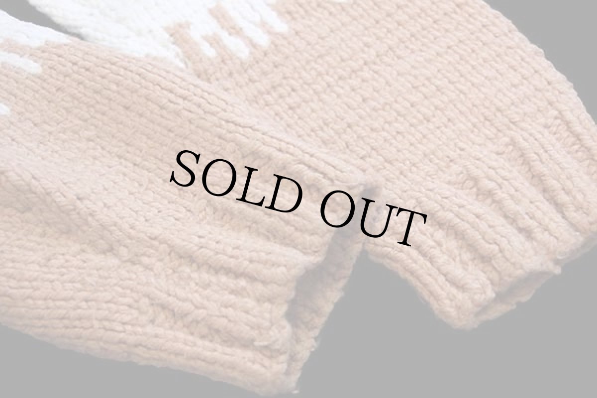 画像6: 70s ハンティング柄 ハンドニット カウチンセーター (6)