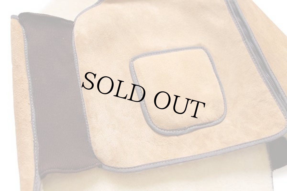 画像7: 80s USA製 Sportsman パチポケ シープスキン リアル ムートンベスト 茶 L (7)