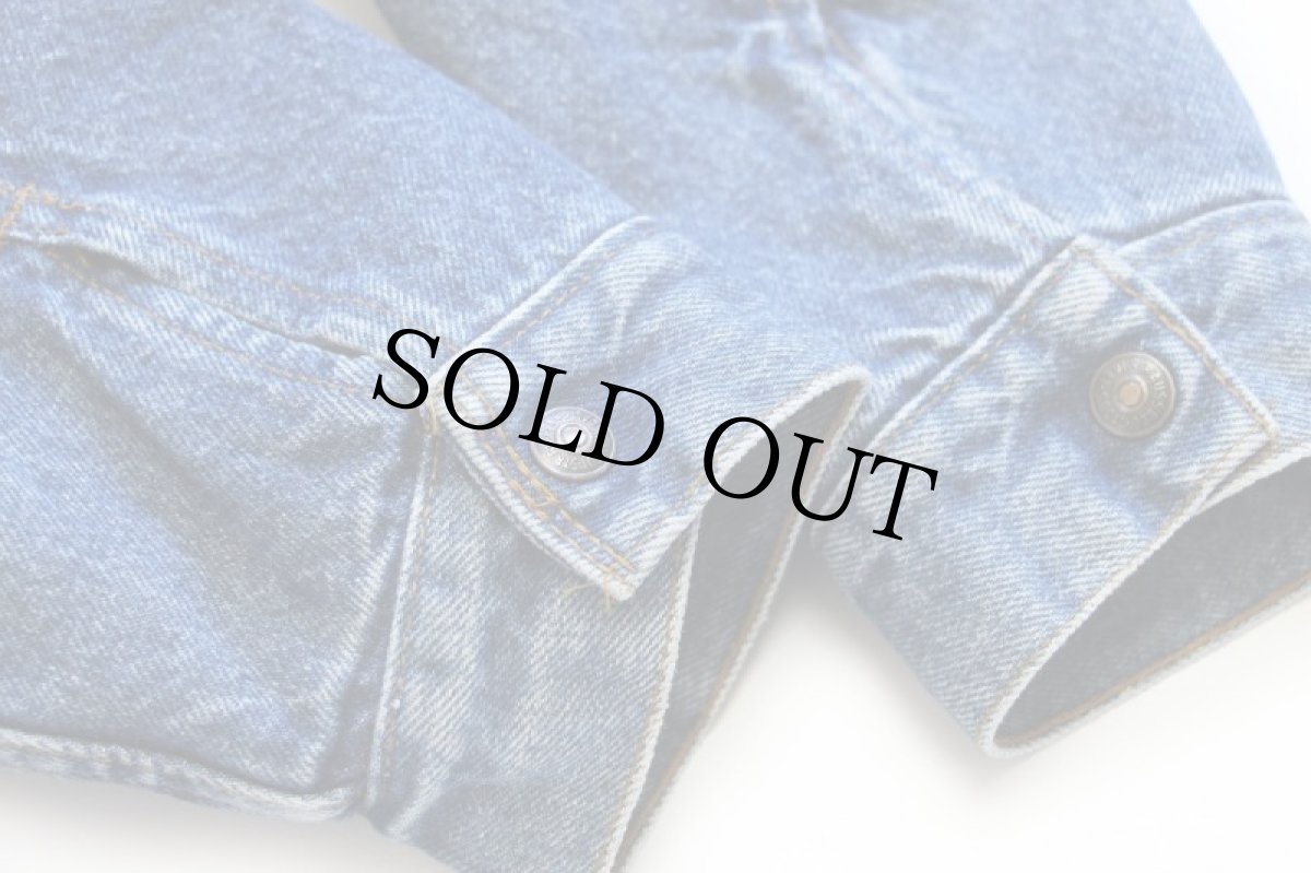 画像6: 80s USA製 Levi'sリーバイス 70608 ボアライナー デニムジャケット 4ポケット 40R★A (6)