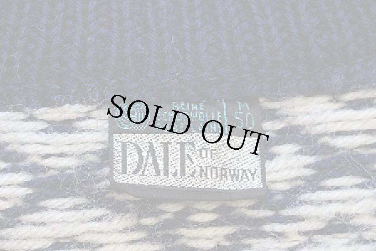 画像4: 80s ノルウェー製 DALE OF NORWAY ノルディック柄 チロリアンテープ ウールニット カーディガン M 50 (4)