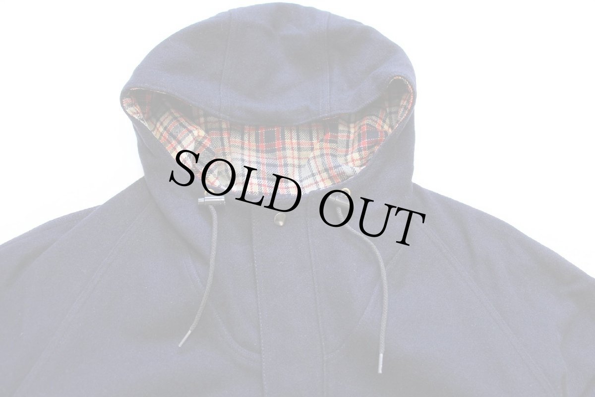 画像3: 70s LOBO by Pendletonペンドルトン 無地 ウール マウンテンパーカー 濃紺 40 (3)