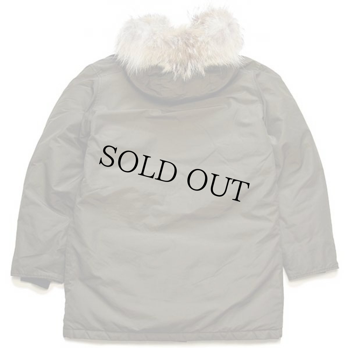 画像2: 00s USA製 WOOLRICH JOHN RICH&BROS. ウールリッチ コヨーテファー アークティックパーカー ダウンコート オリーブドラブ S★B-9タイプ (2)