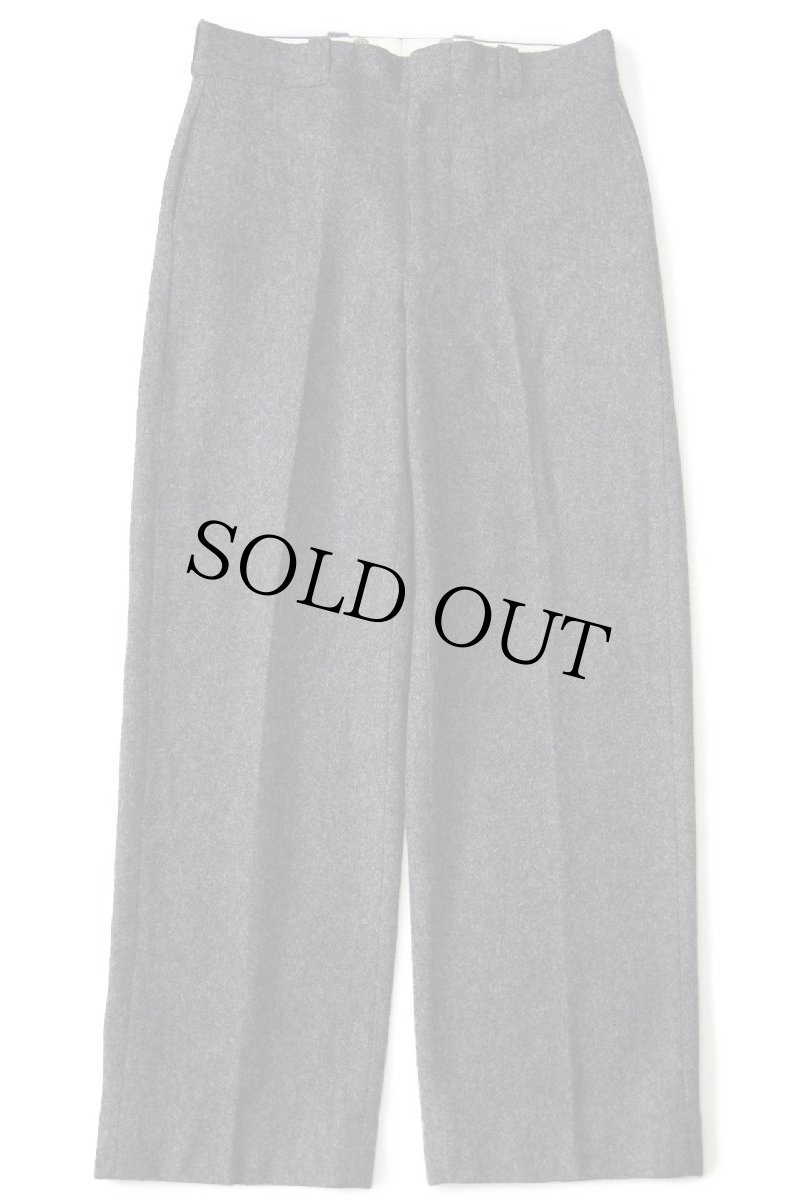 画像2: 70s Woolrichウールリッチ ツイード ウールパンツ チャコールグレー w34 (2)