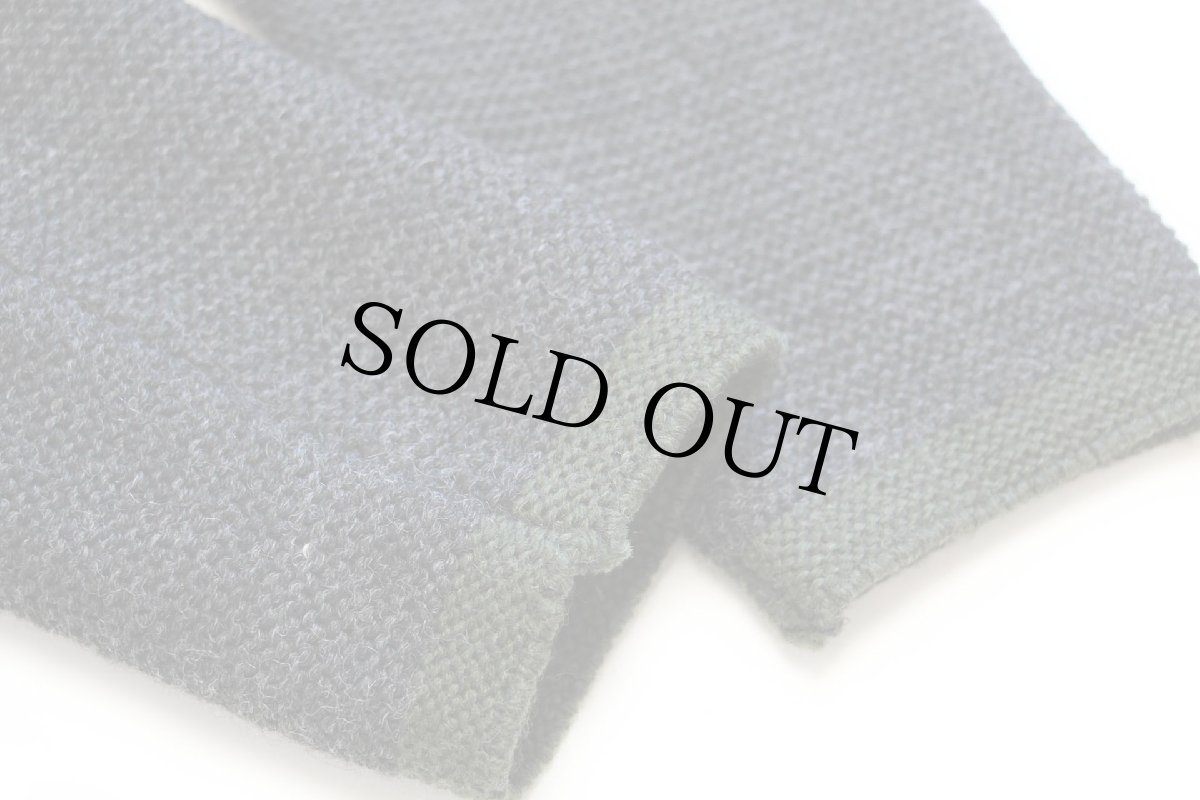 画像8: EU製 St.Peter Trachten 鹿角ボタン ノーカラー チロリアン ウールニット ジャケット チャコールグレー 48 (8)