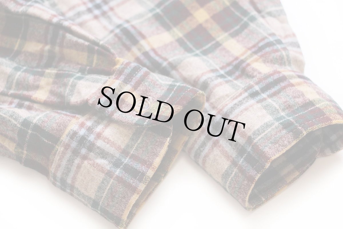 画像6: メキシコ製 PENDLETONペンドルトン LODGE SHIRT AUTHENTIC STATE OF OREGON TARTAN タータンチェック ウールシャツ L (6)
