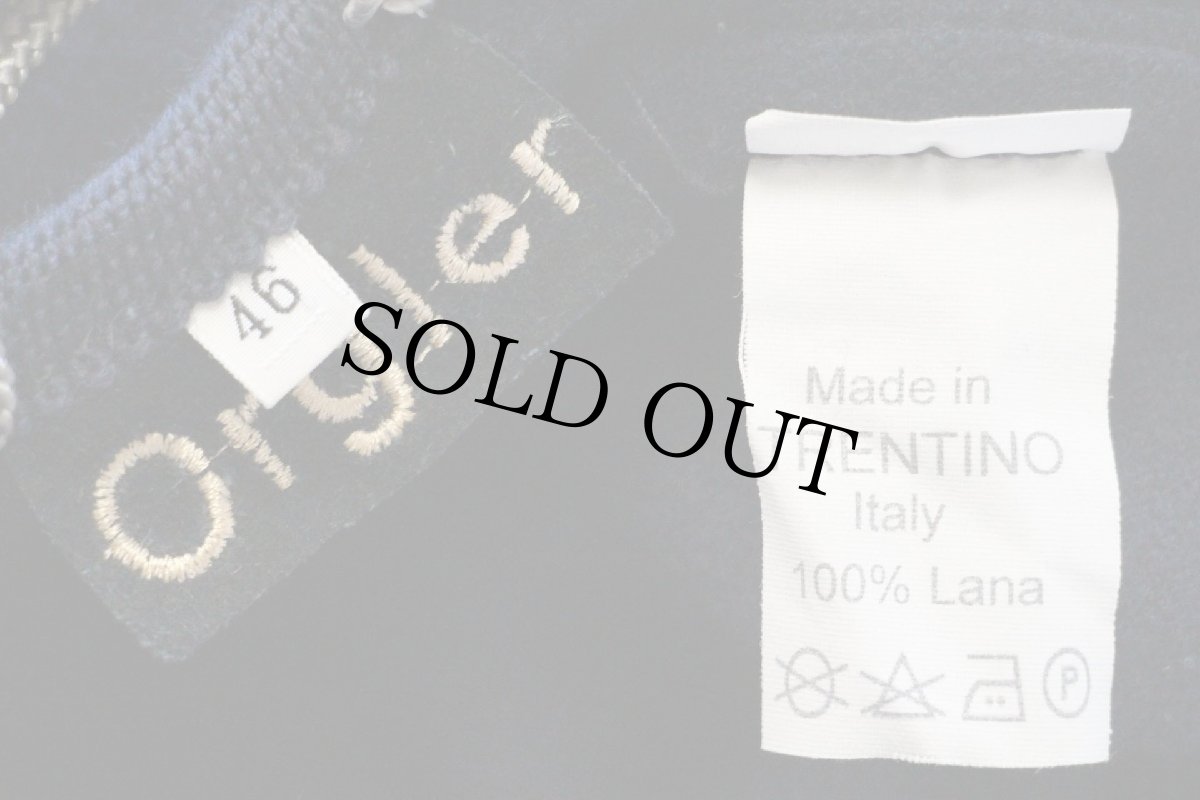 画像4: イタリア製 Orgler チロリアン ボイルドウール ベスト 紺 46 (4)