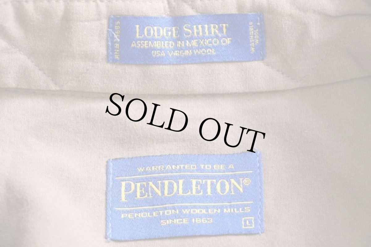 画像4: メキシコ製 PENDLETONペンドルトン LODGE SHIRT AUTHENTIC STATE OF OREGON TARTAN タータンチェック ウールシャツ L (4)