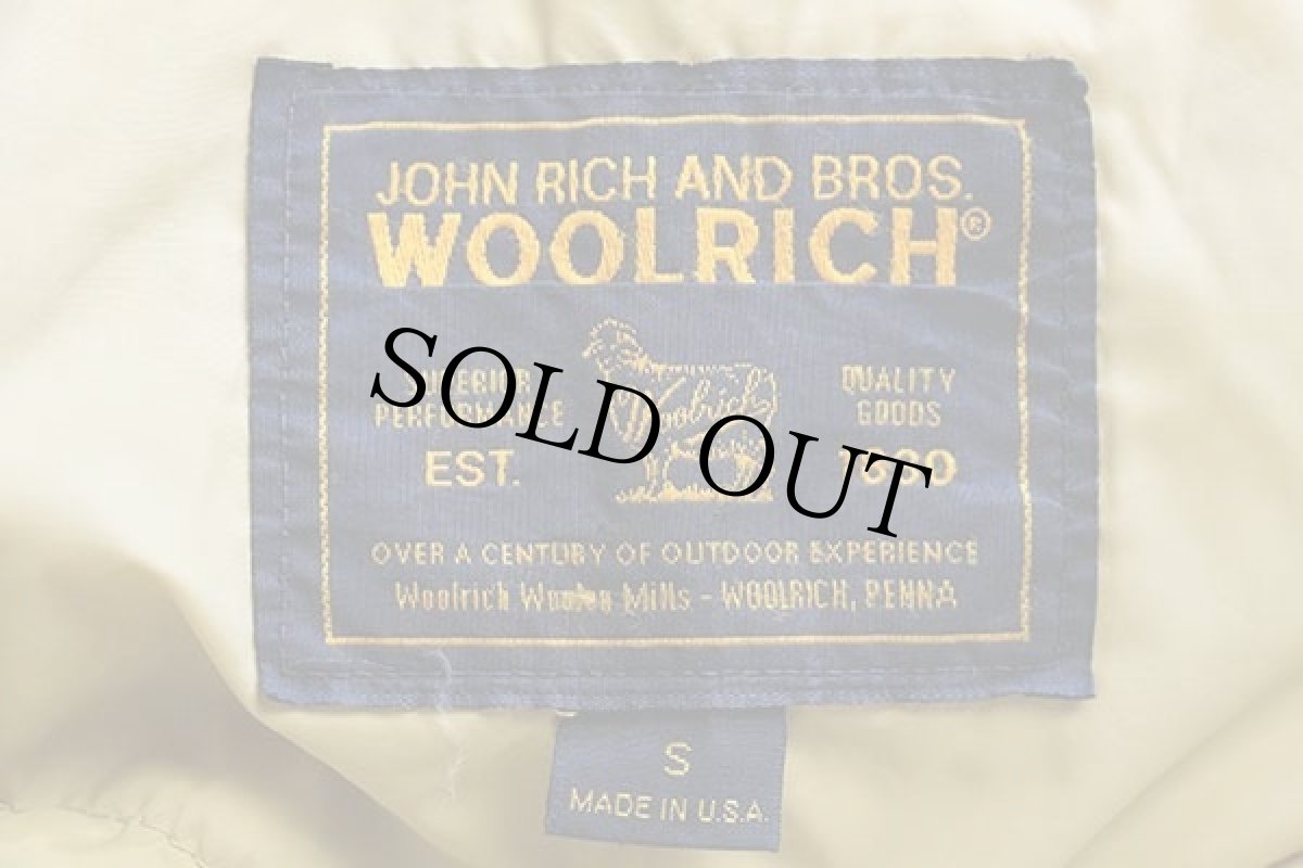 画像4: 00s USA製 WOOLRICH JOHN RICH&BROS. ウールリッチ コヨーテファー アークティックパーカー ダウンコート オリーブドラブ S★B-9タイプ (4)