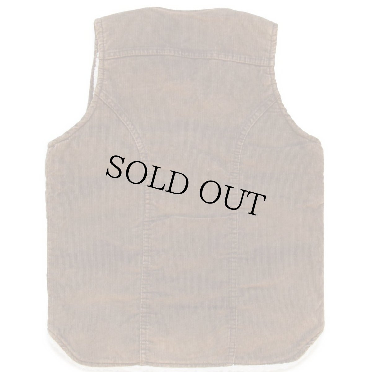 画像2: 70s USA製 Wranglerラングラー VL457BN ボアライナー コーデュロイベスト 茶 S (2)