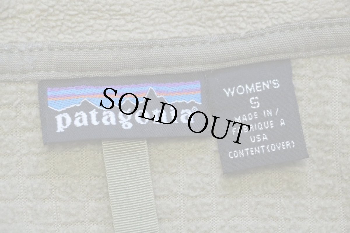 画像4: 00s USA製 patagoniaパタゴニア R3 ラディアント フリースジャケット オリーブ W-S★刺繍ロゴ (4)