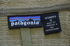 画像4: 00s USA製 patagoniaパタゴニア R3 ラディアント フリースジャケット オリーブ W-S★刺繍ロゴ (4)