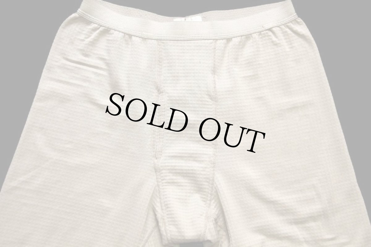 画像4: 00s USA製 米軍 ECWCS GEN3 LEVEL2 ドロワーズ POLARTEC グリッドフリース インナーパンツ サンドベージュ M-R (4)